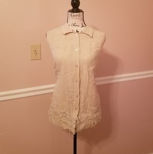 Clearance Button down fancy bottom shirt